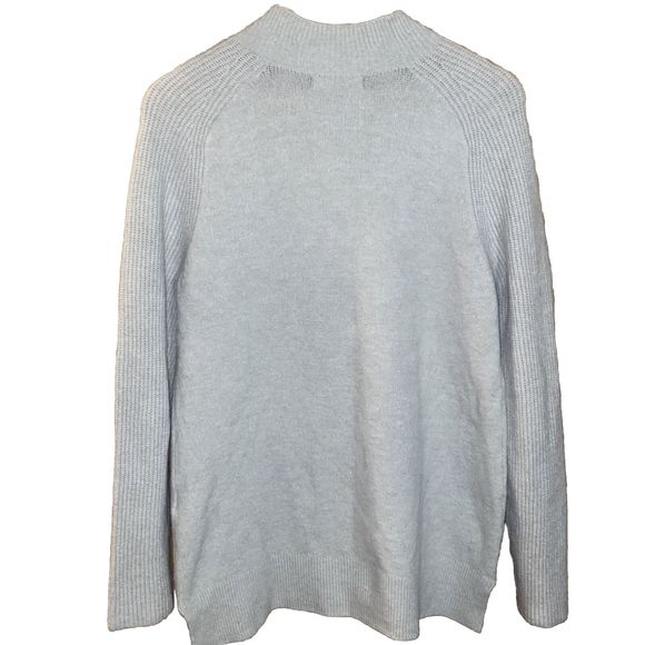 Banana Republic Sweater Women's Medium Merino Woolblend Light Blue - Picture 3 of 7